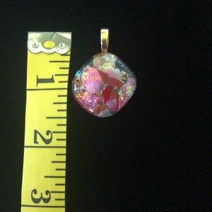 Dichroic art glass pendant